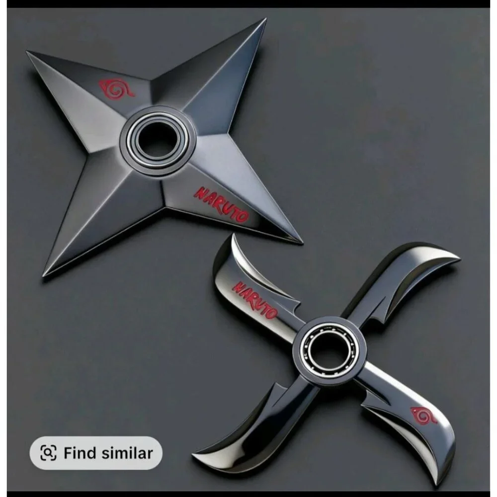 2 Pack Rotating Metal Fidget Spinners for Stress Relief Anxiety Focus 5